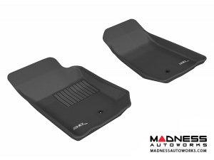 Jeep Wrangler/ Wrangler Unlimited Floor Mats (Set of 2) - Front - Black by 3D MAXpider